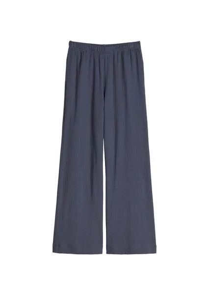 Marc O'Polo Marc O'Polo Lounge-Hose lang | Baumwolle GOTS, Odessey blue, – Produktbild 4 von 4