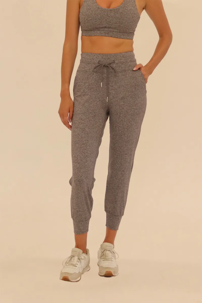 SEAAV SEAAV Damen vegan Jogginghose Essex Jogger Shark Heather Grey, Dunkelgrau, – Produktbild 2 von 2