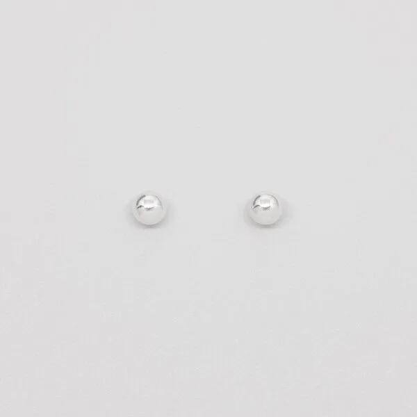 fejn jewelry fejn jewelry Ohrstecker 'shiny ball', Silber, – Produktbild 1 von 2