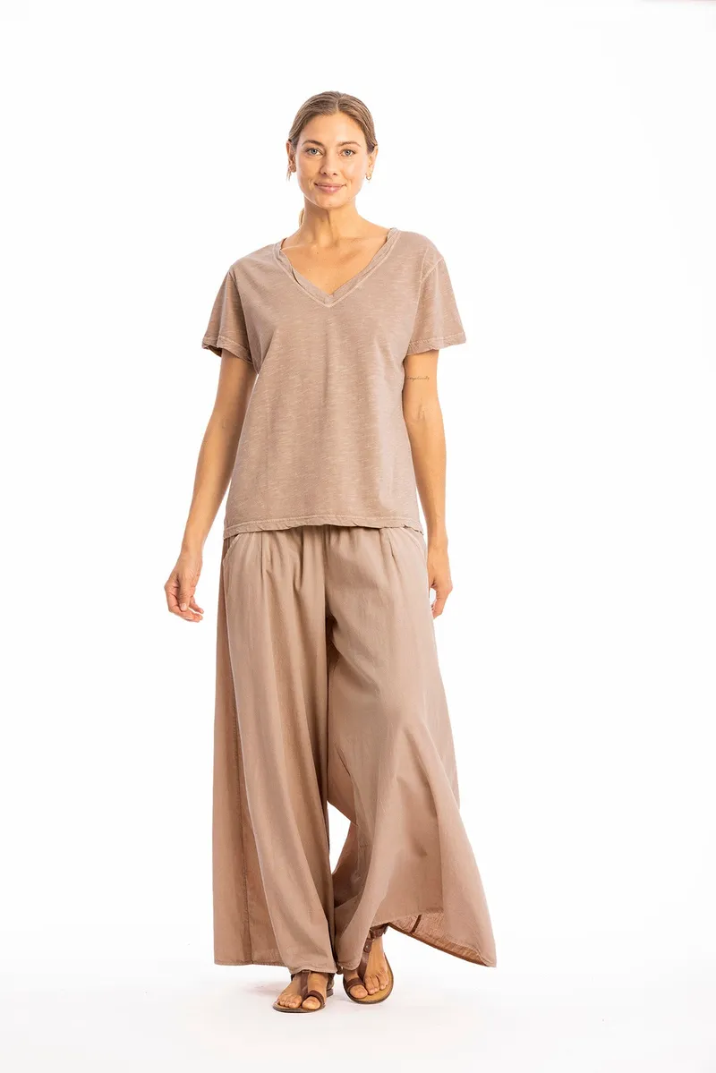 RAVENS VIEW IBIZA RAVENS VIEW IBIZA Damen vegan Top Nova Taupe Braun, Hellbraun, – Produktbild 1 von 2