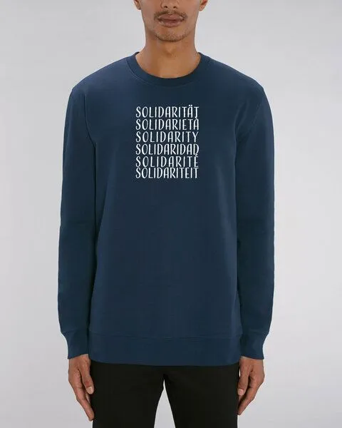 Human Family Human Family Bio Unisex Rundhals-Sweatshirt - "Switch - Solidarity", Navy, – Produktbild 3 von 4