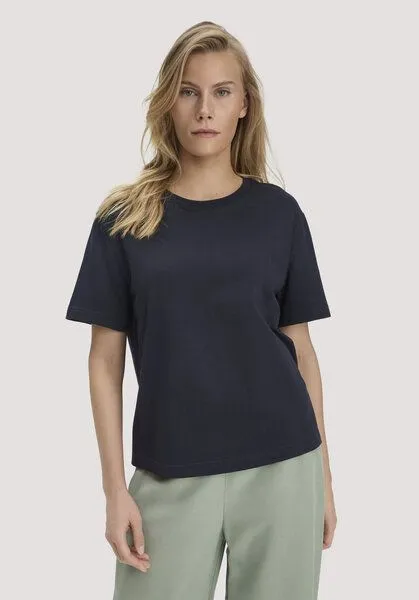 hessnatur hessnatur Heavy Jersey T-Shirt aus reiner Bio-Baumwolle, Marine, – Produktbild 1 von 5