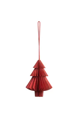 Tranquillo Papieranhänger RED TREE - klein - rot – Produktbild 1 von 1