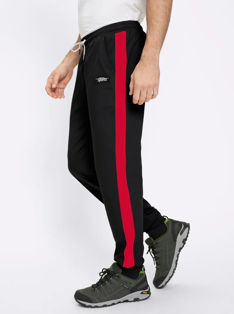 Catamaran Sports Freizeithose schwarz-rot, Schwarz-rot, – Produktbild 2 von 2