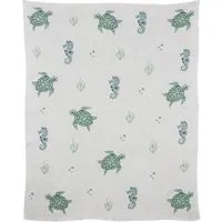 Tranquillo Tranquillo Babydecke Turtle, Grün, – Produktbild 2 von 5