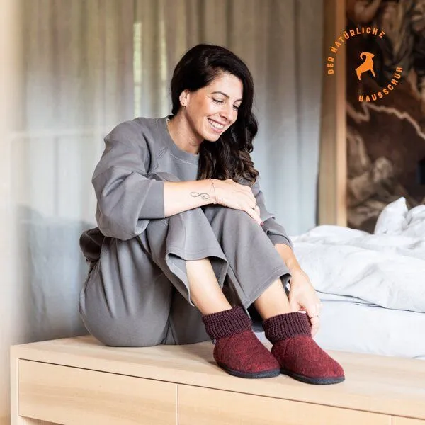 Gottstein Gottstein Hüttenschuhe Wool Venture High, Rot, – Produktbild 2 von 4