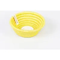 WomenCraft WomenCraft Snack- & Schmuckschale - 13cm - Braun/Weiß/Natur/Gelb, Gelb, – Produktbild 1 von 1