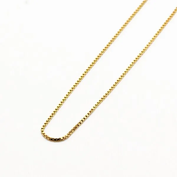 juni juni Choker Venezianerkette 45cm aus recyceltem Silber vergoldet – Produktbild 3 von 4