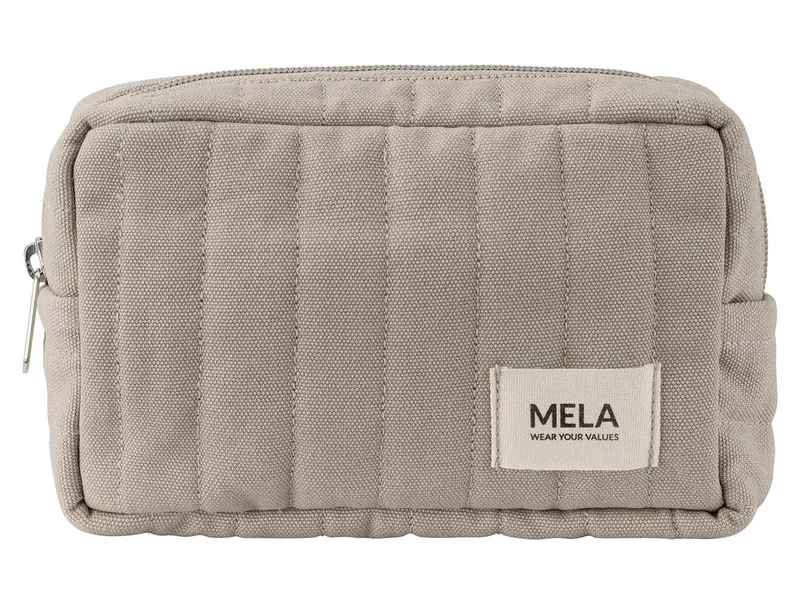 MELA MELA Gepolsterter Kulturbeutel Style PAVEEN aus 100% Bio-Baumwolle, Light stone, – Produktbild 3 von 5