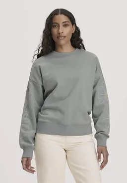 hessnatur hessnatur Sweatshirt mit Stickerei Oversized aus Bio-Baumwolle mit recycelter Baumwolle – Produktbild 1 von 1