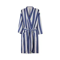 Vinga VINGA Ornos GRS Hamam-Bademantel S/M, blau, weiß – Produktbild 1 von 1