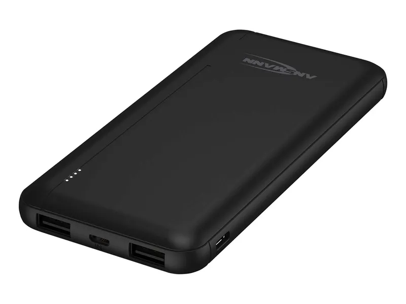 Ansmann Ansmann Powerbank "PB212" 10.000 mAh, inkl. Micro-USB Kabel, schwarz – Produktbild 1 von 1