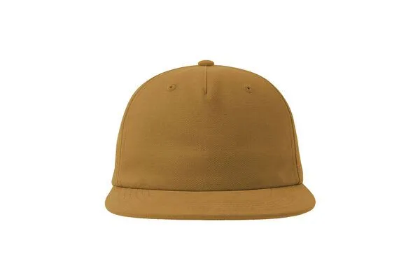 Atlantis Headwear Atlantis Headwear Old-School-Kappe aus einer Mischung aus recyceltem und Bio-Baumwoll, Dark mustard, – Produktbild 3 von 4