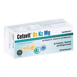 Cefavit Cefavit D3 K2 Mg 7.000 I.e. Hartkapseln – Produktbild 1 von 1
