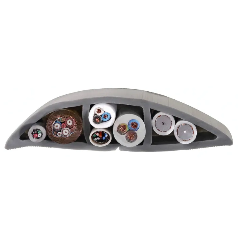 Hama Hama Flexibler Kabelkanal, selbstklebend, halbrund, 180 x 6 x 1 cm, PVC, Grau, – Produktbild 4 von 5