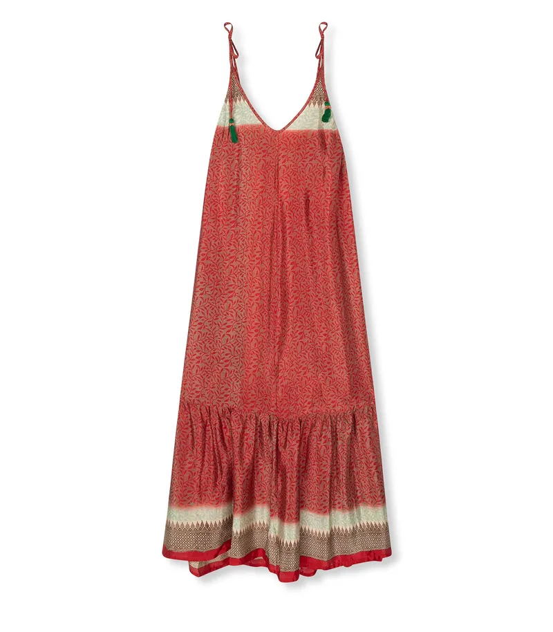 el.résidu el.résidu Damen vegan Kleid Myra, Rot, – Produktbild 1 von 2