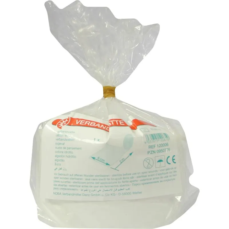 NOBAMED Paul Danz VERBANDWATTE gerollt 6 cmx2 m 1 St Watte – Produktbild 1 von 1