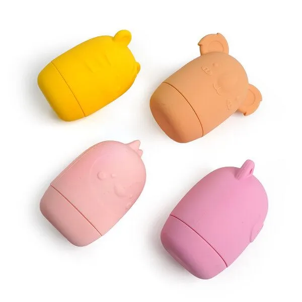 PETIKIDS PETIKIDS Badespielzeug – Lustige Tiere – Silikon, Orange, – Produktbild 3 von 3