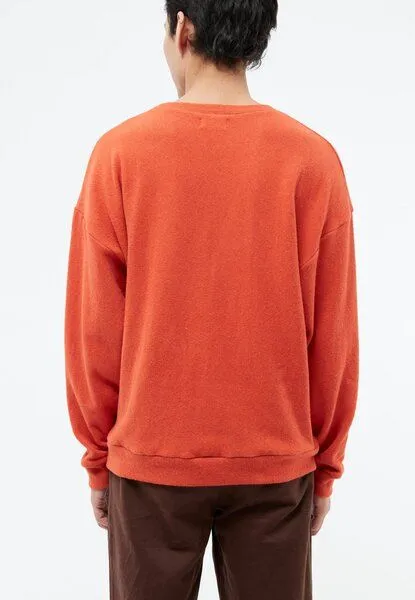 Givn Berlin Givn Berlin Sweater GBCEDRICO loose Fit aus recycelter Baumwolle, Dark orange, – Produktbild 3 von 4