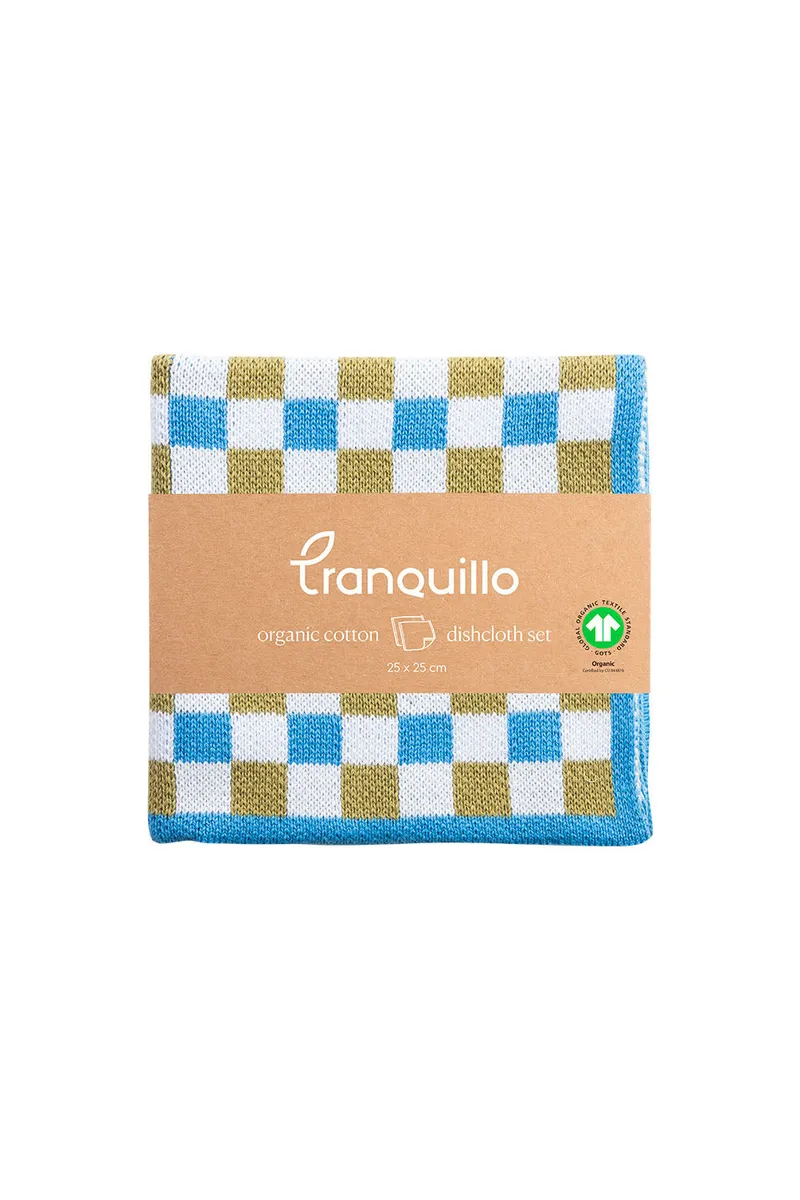 Tranquillo Abwaschtuch CHECK (Bio-Baumwolle) - gelb – Produktbild 1 von 2