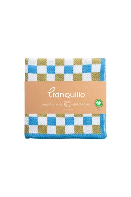 Tranquillo Abwaschtuch CHECK (Bio-Baumwolle) - gelb – Produktbild 1 von 1