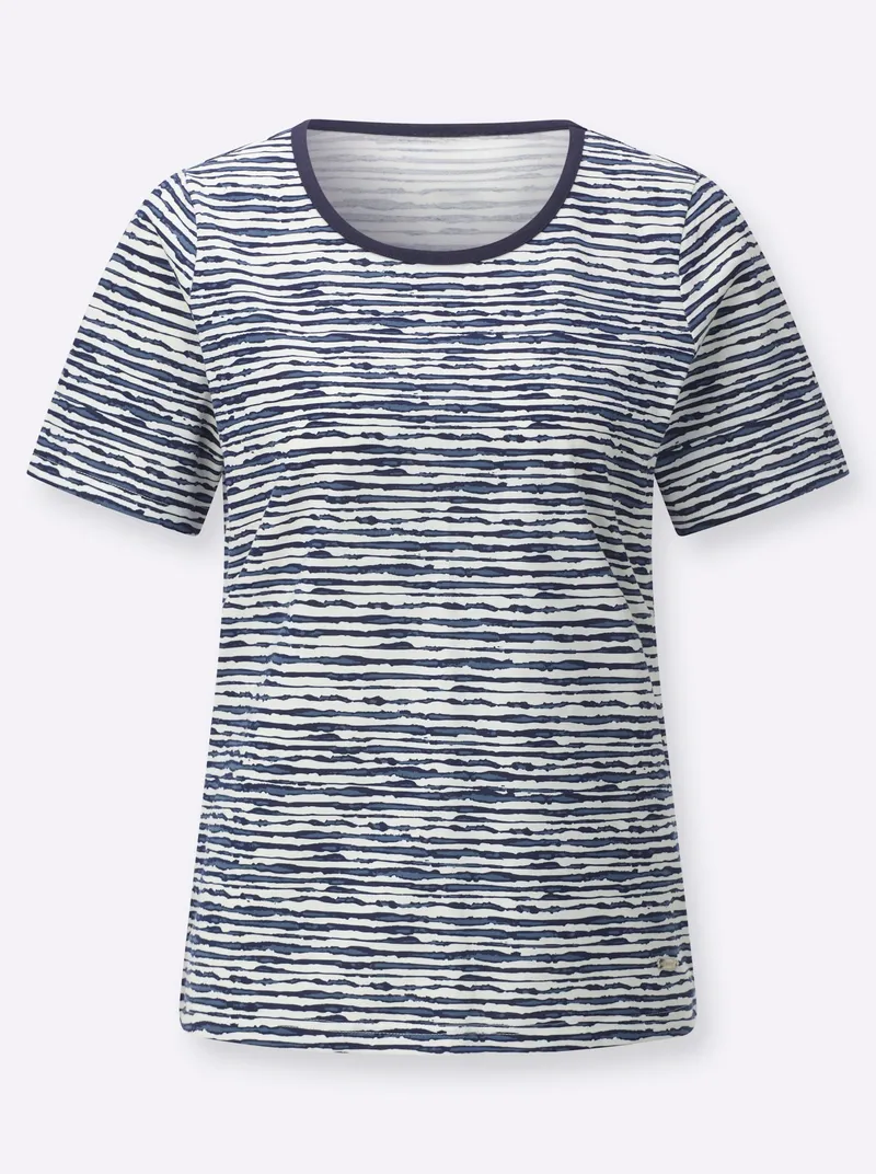 Witt T-Shirt, Marine-rauchblau-bedruckt, – Produktbild 1 von 2