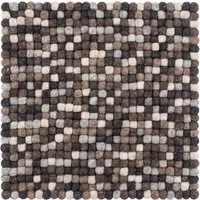 myfelt myfelt Filzkugel Sitzauflage (⌀ 36 cm, 36 x 36 cm), Multifarben natur dunkel (néla), – Produktbild 1 von 1