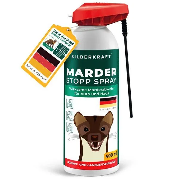 Silberkraft Silberkraft Marder-Stopp Spray: Hochwirksamer Marderschutz für dein Auto und Zuhause – Produktbild 1 von 4