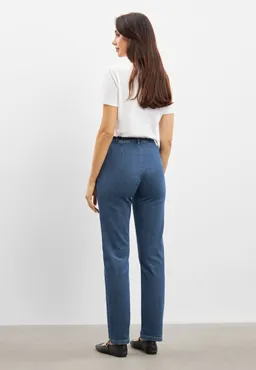 LAURIE LAURIE Damen vegan Jeans Kelly Regular Sl Blau Denim – Produktbild 1 von 1