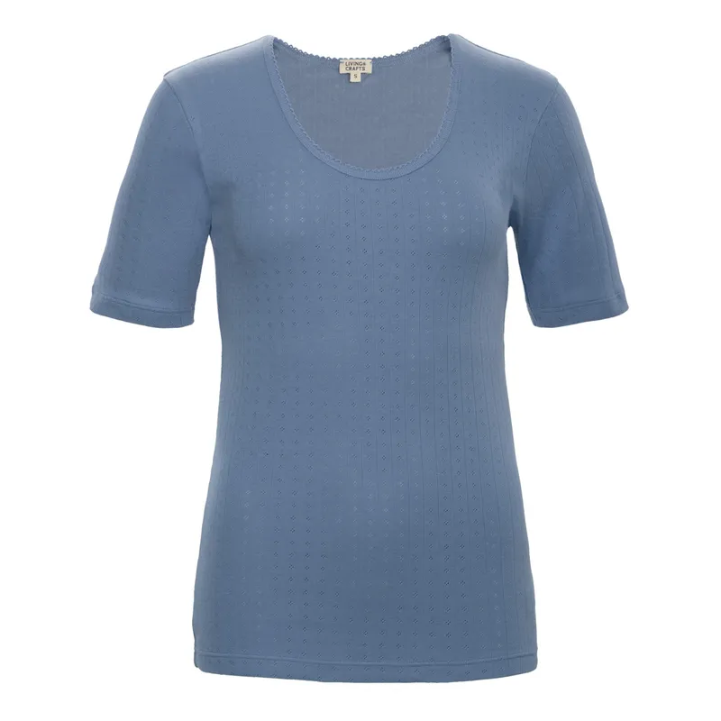 Living Crafts Living Crafts Bio-Damen-Schlafshirt 'ROOS' mit Rundhalsausschnitt, dried lavender, Gr. S – Produktbild 1 von 6