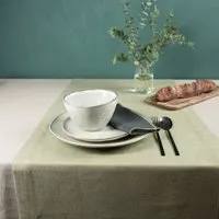 nahtur design nahtur-design Tischläufer aus 100% BioLeinen | Leinendenim, Moos (grün), – Produktbild 1 von 1