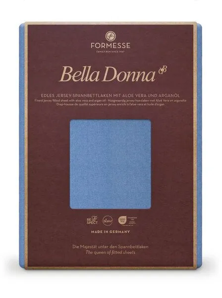 formesse formesse Bella Donna "La Piccola" Jersey Spannbettlaken für Topper bis 10 cm, Jeansblau0211, – Produktbild 4 von 4