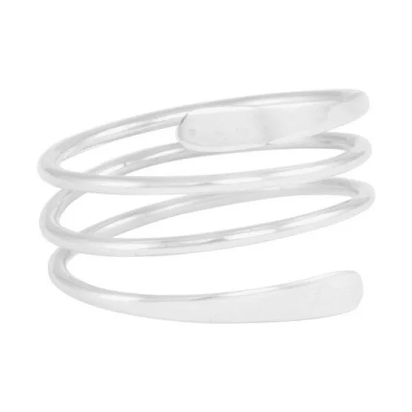 pakilia pakilia Silber Ring Spiral Feder – Produktbild 4 von 5