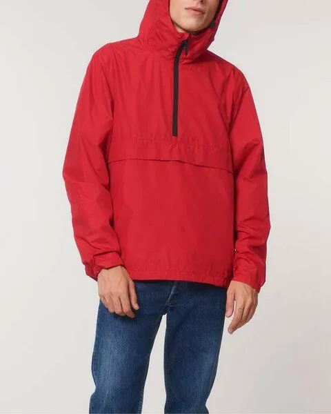 YTWOO YTWOO Unisex Windbreaker aus recyceltem PET, leichte Überziehjacke, Outdoor Jacke, Rot, – Produktbild 2 von 3