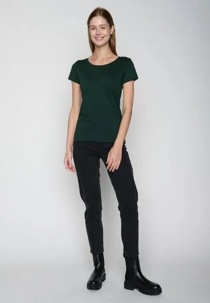 GreenBomb GREENBOMB Basic Loves - Sportliches T-Shirt aus Bio-Baumwolle / GOTS / Fair & Vegan, Grün (dark forest), – Produktbild 2 von 4