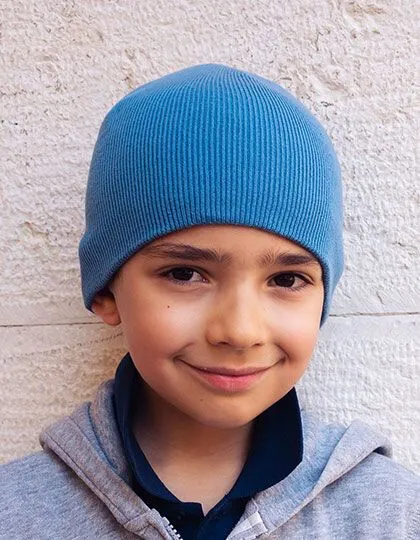 Atlantis Headwear Atlantis Headwear Kids´ Yala Beanie aus Bio Baumwolle, Pink, – Produktbild 2 von 2