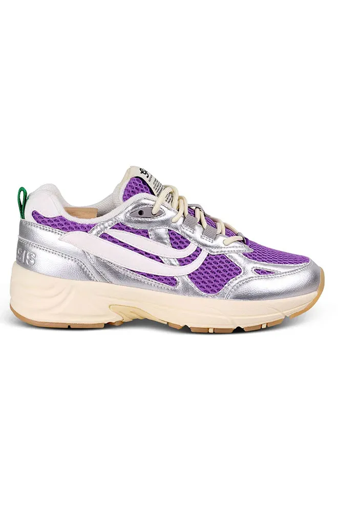 Genesis Genesis Damen vegan Sneaker G-Eco 99 Multi Silver Lavender Off White, Grau, – Produktbild 2 von 2