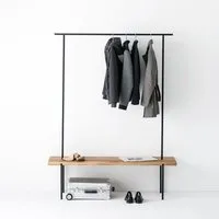 weld weld & co Garderobe Eiche 01, Schwarz, – Produktbild 1 von 1