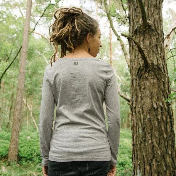 Cmig Cmig Tanne Langarmshirt für Damen in heather grey – Produktbild 3 von 4
