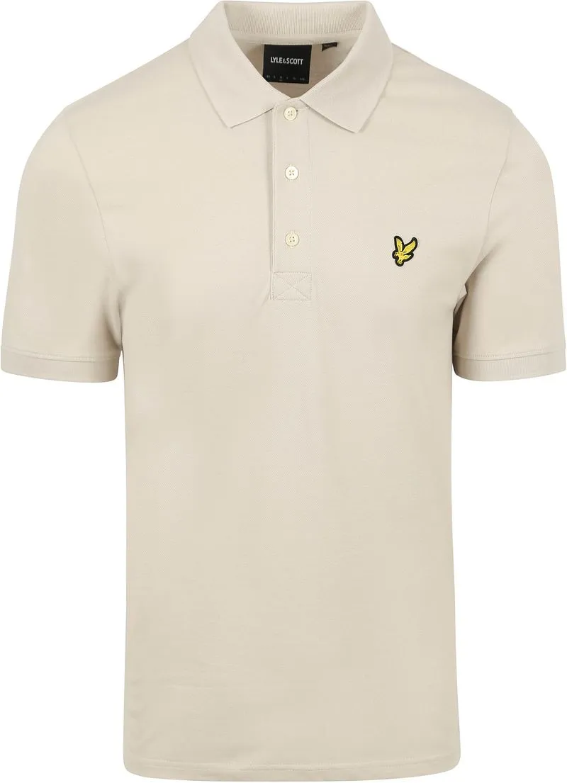 Lyle and Scott Lyle and Scott Poloshirt Plain Ecru - Größe L, Beige, – Produktbild 2 von 3