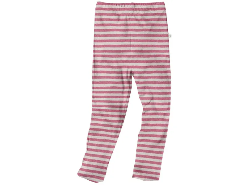 HANS NATUR Baby und Kinder Leggings Bio-Baumwolle beere geringelt Gr.110/116, Rosa, – Produktbild 1 von 1