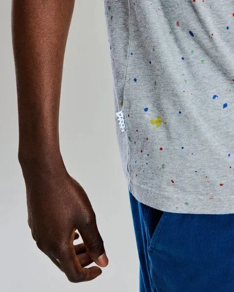 Brava Fabrics Brava Fabrics Splash Paint T-Shirt, Grau, – Produktbild 4 von 4
