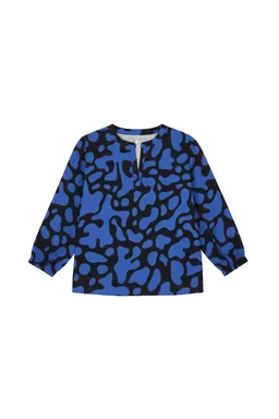 WiDDA WiDDA Damen vegan Bluse Mit Fledermausärmeln Monya Blue Bubble – Produktbild 1 von 1