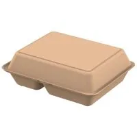 REuse REuse Menübox take away Verpackung - Essensbehälter to go large, Beständiges braun, – Produktbild 1 von 1
