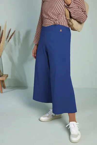 La Gitana La Gitana Culotte Hose Damen Bio-Baumwolljersey nachhaltig – „Loah“, Ultramarin (blau), – Produktbild 1 von 4