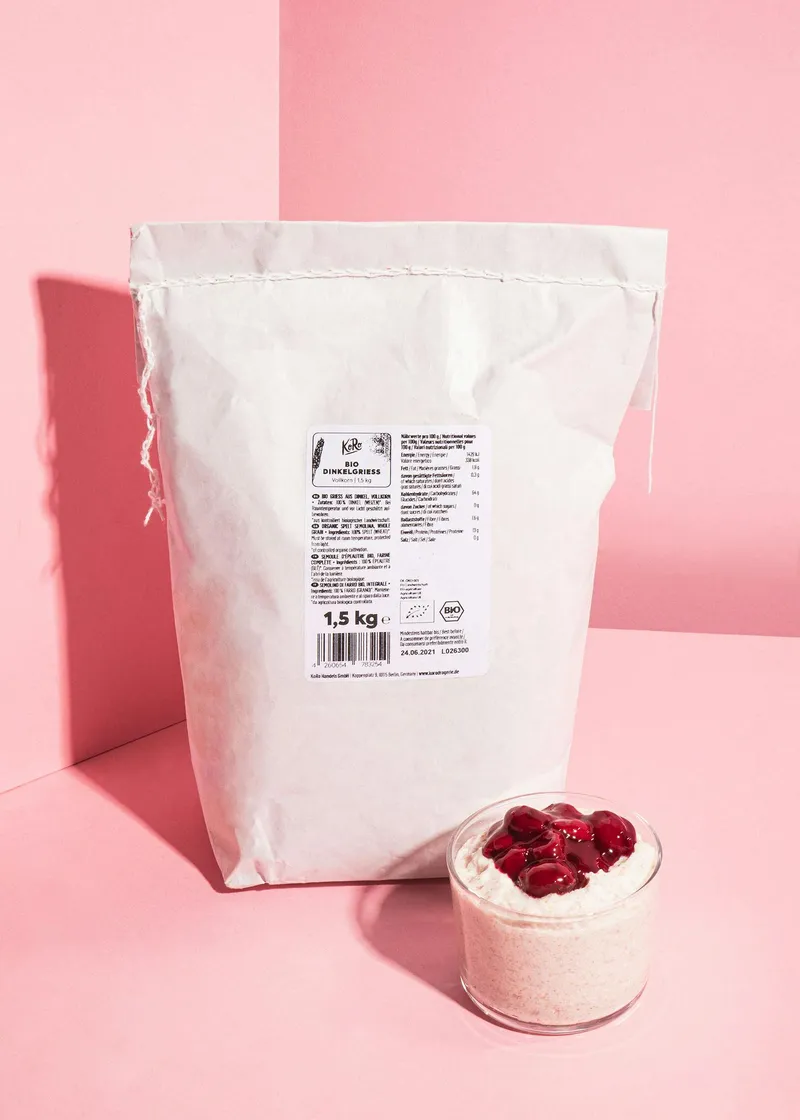KoRo Bio Dinkelgrieß 1,5 kg – Produktbild 1 von 5