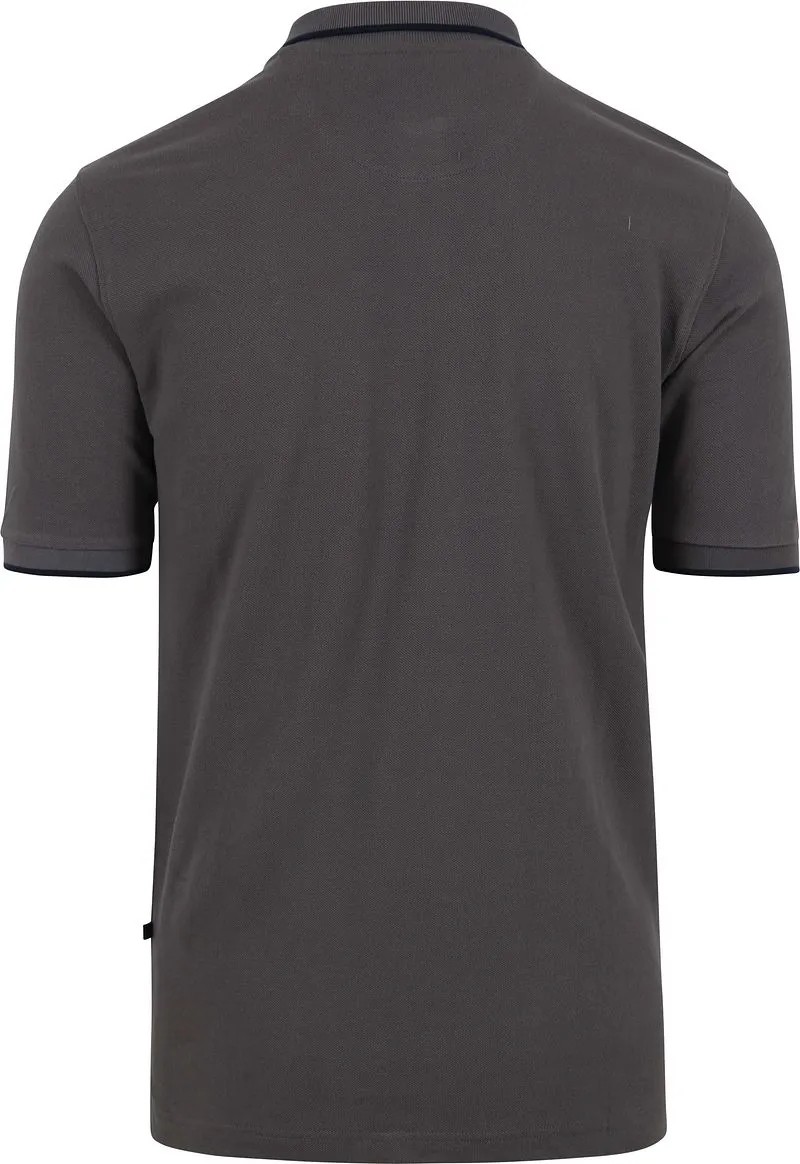 Suitable Suitable Respect Poloshirt Tip Ferry Anthrazit - Größe L, Anthrazit, – Produktbild 1 von 5