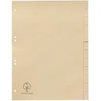 Register aus Tauenpapier blanko, DIN A4, 12-teilig – Produktbild 1 von 1
