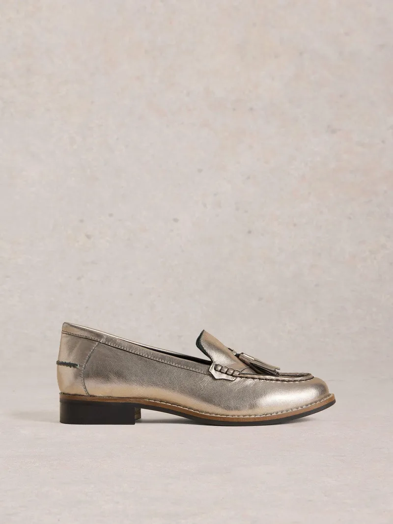 White Stuff Elba Loafer - 36.5, Silbergrau, – Produktbild 1 von 4