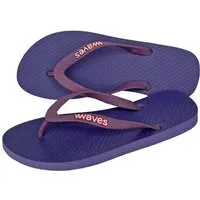 Waves WAVES Flip Flops - Zehentrenner 100 % Naturkautschuk, Lila / flieder, – Produktbild 1 von 1
